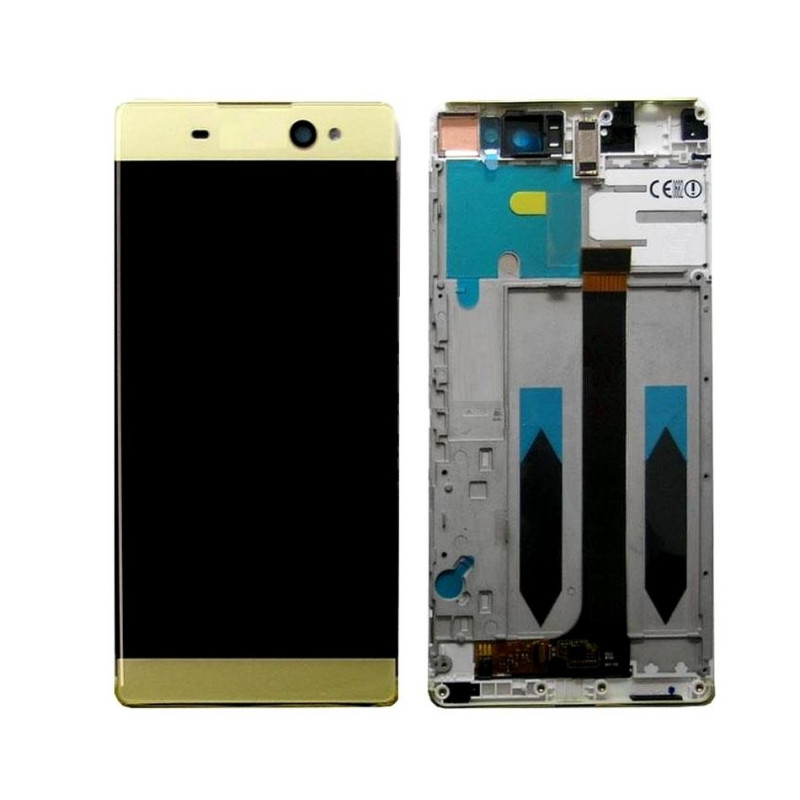 Buy Now LCD With Touch Screen For Sony Xperia Xa Ultra - Gold Display Glass Combo Folder